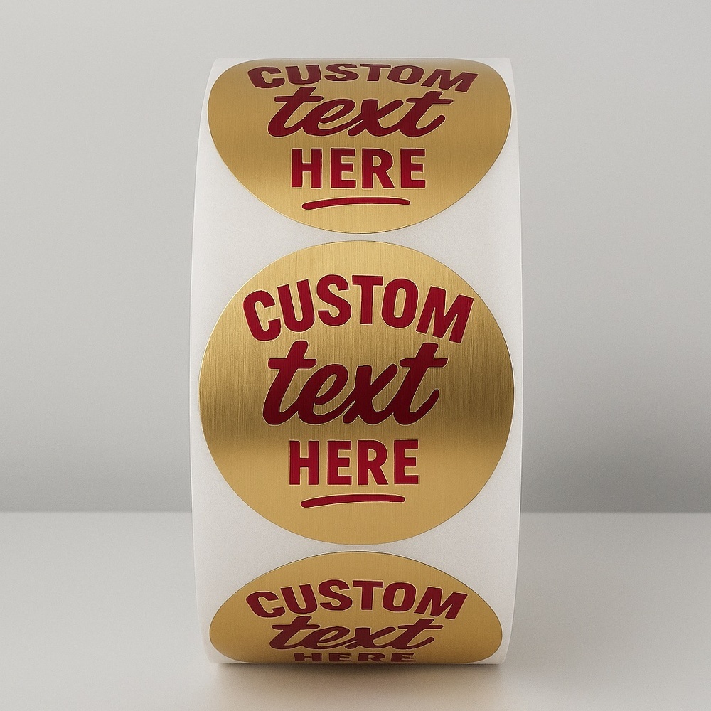 Custom sticker with your text personalized Label for Business 2"